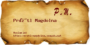 Prátl Magdolna névjegykártya